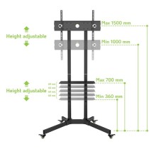 Support de table d'écran Techly 309982 65"