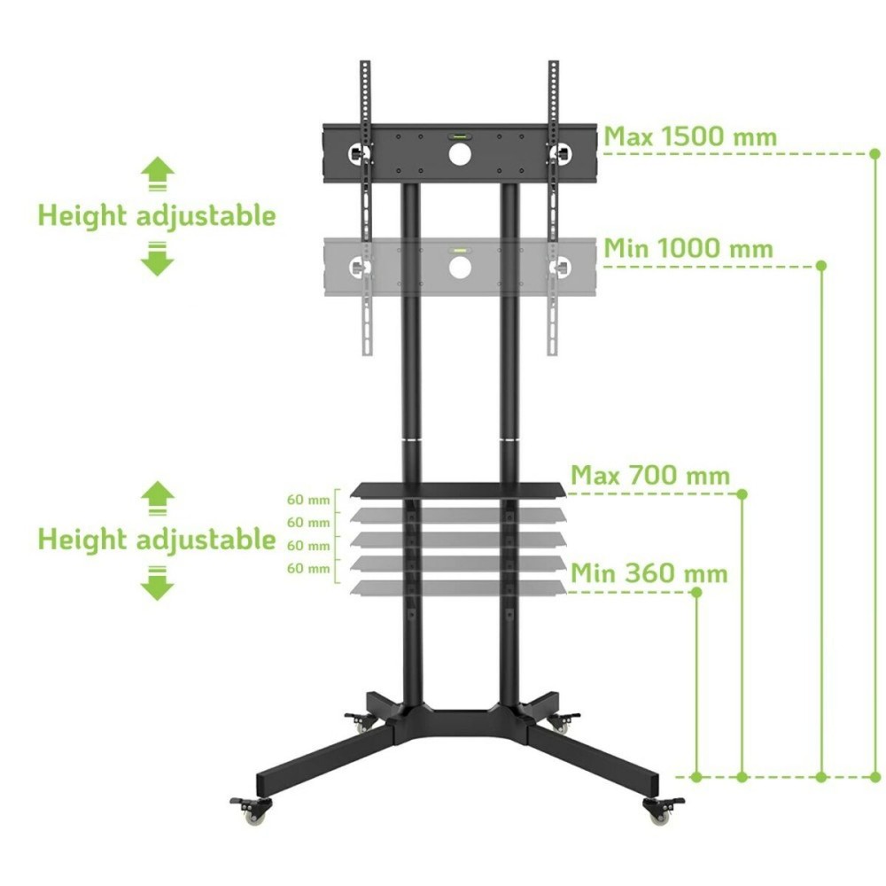 Support de table d'écran Techly 309982 65"