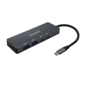 Hub USB Aisens A109-0744 Grau Bunt (1 Stück)