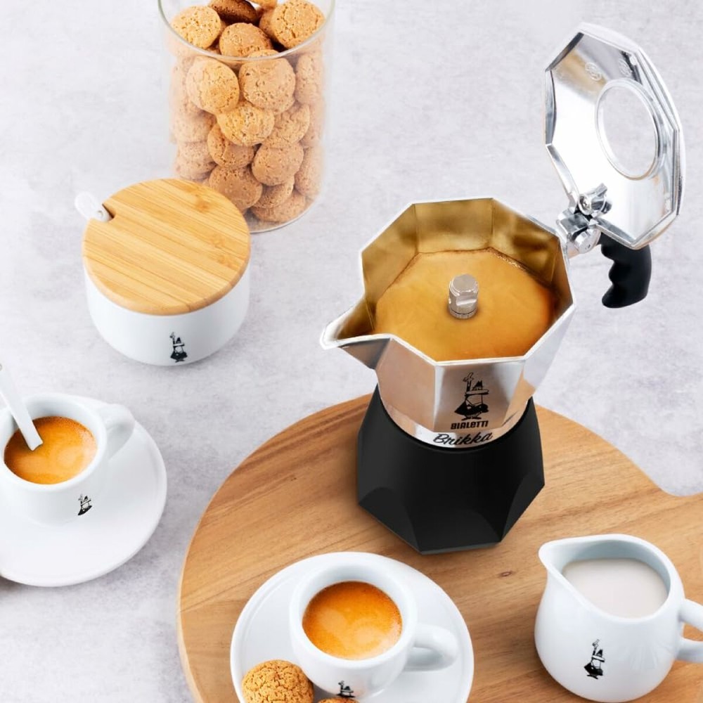 Cafetière Italienne Bialetti Noir Aluminium Thermoplastique 4 Tasses
