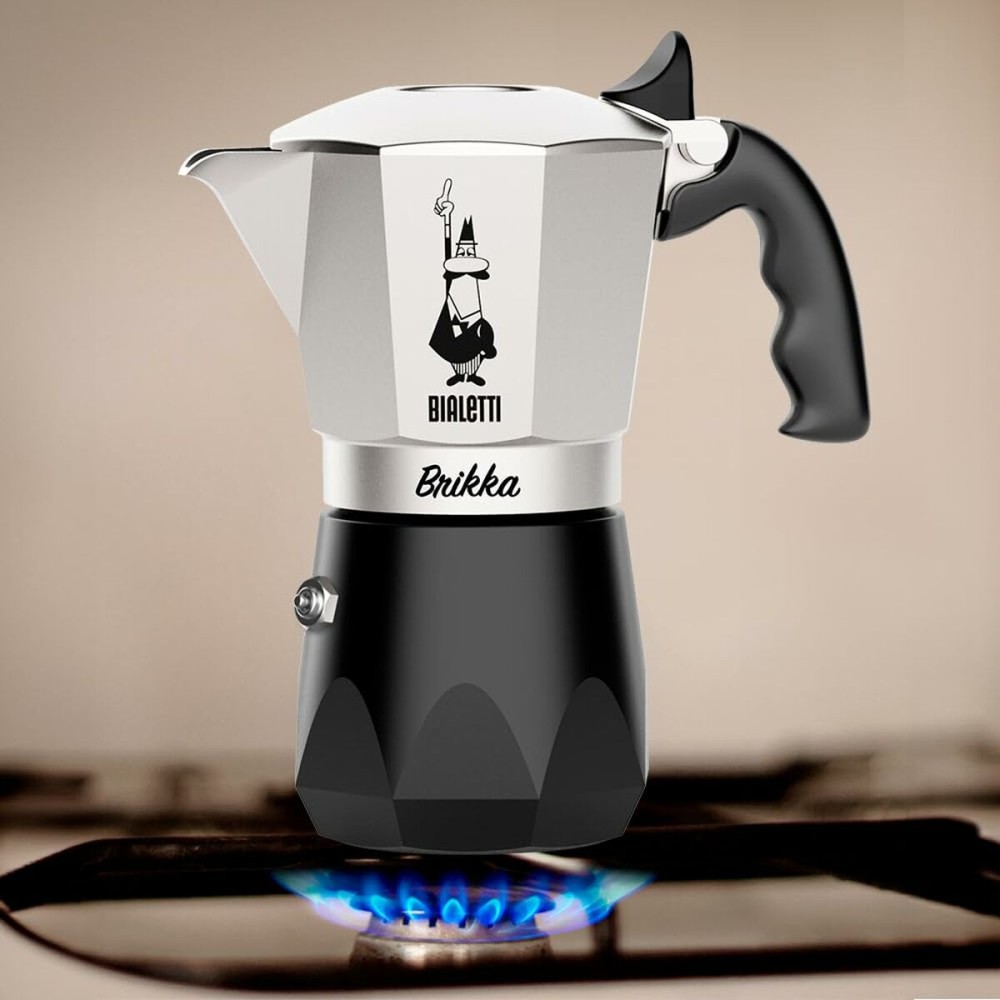 Cafetière Italienne Bialetti Noir Aluminium Thermoplastique 4 Tasses