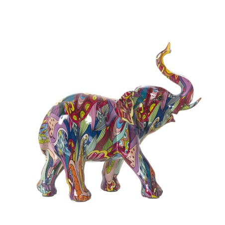 Deko-Figur Alexandra House Living Bunt Kunststoff Elefant 10 x 23 x 22 cm