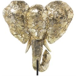 Büste Alexandra House Living Gold Kunststoff Elefant 16 x 31 x 39 cm