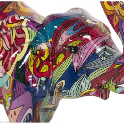 Decorative Figure Alexandra House Living Multicolour Plastic Elephant 10 x 23 x 22 cm