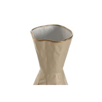 Set von 2 Vasen Home ESPRIT Beige Hellbraun Metall 13,5 x 13,5 x 71 cm (2 Stücke)