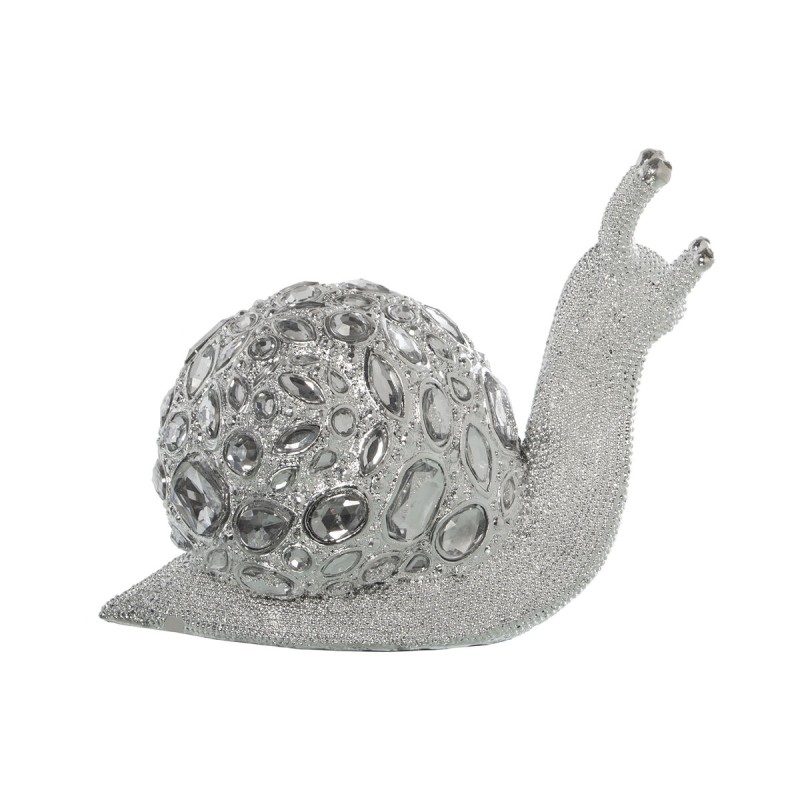 Figurine Décorative Alexandra House Living Argenté Plastique Escargot 13 x 24 x 20 cm