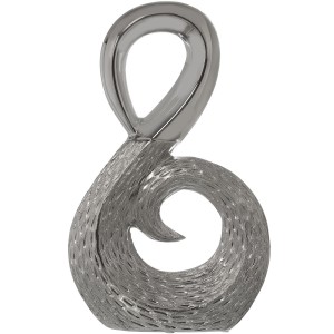 Deko-Figur Alexandra House Living Silberfarben 23,5 x 9 x 38 cm