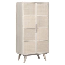 Buffet Home ESPRIT Blanc Rotin Bois de manguier 87 x 55 x 178 cm