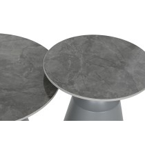 Small Side Table Home ESPRIT Grey 70 x 70 x 43 cm 70 x 70 x 1 cm
