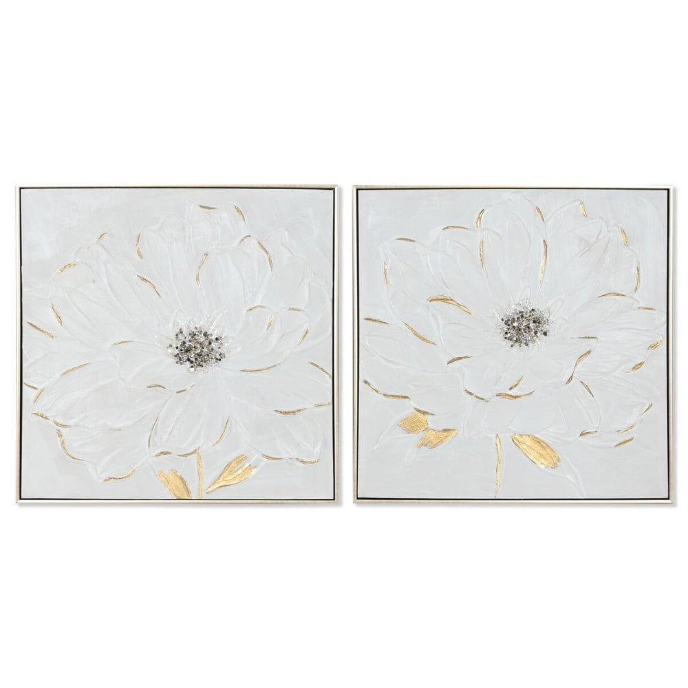 Leinwand Home ESPRIT polystyrol Leinwand 62 x 4,5 x 62 cm