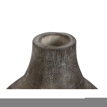 Vase Home ESPRIT Dark grey Paolownia wood Colonial Aged finish 16 x 16 x 24 cm