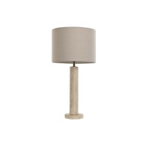 Tischlampe Home ESPRIT Beige Leinen Marmor 35 x 35 x 72 cm