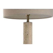 Tischlampe Home ESPRIT Beige Leinen Marmor 35 x 35 x 72 cm