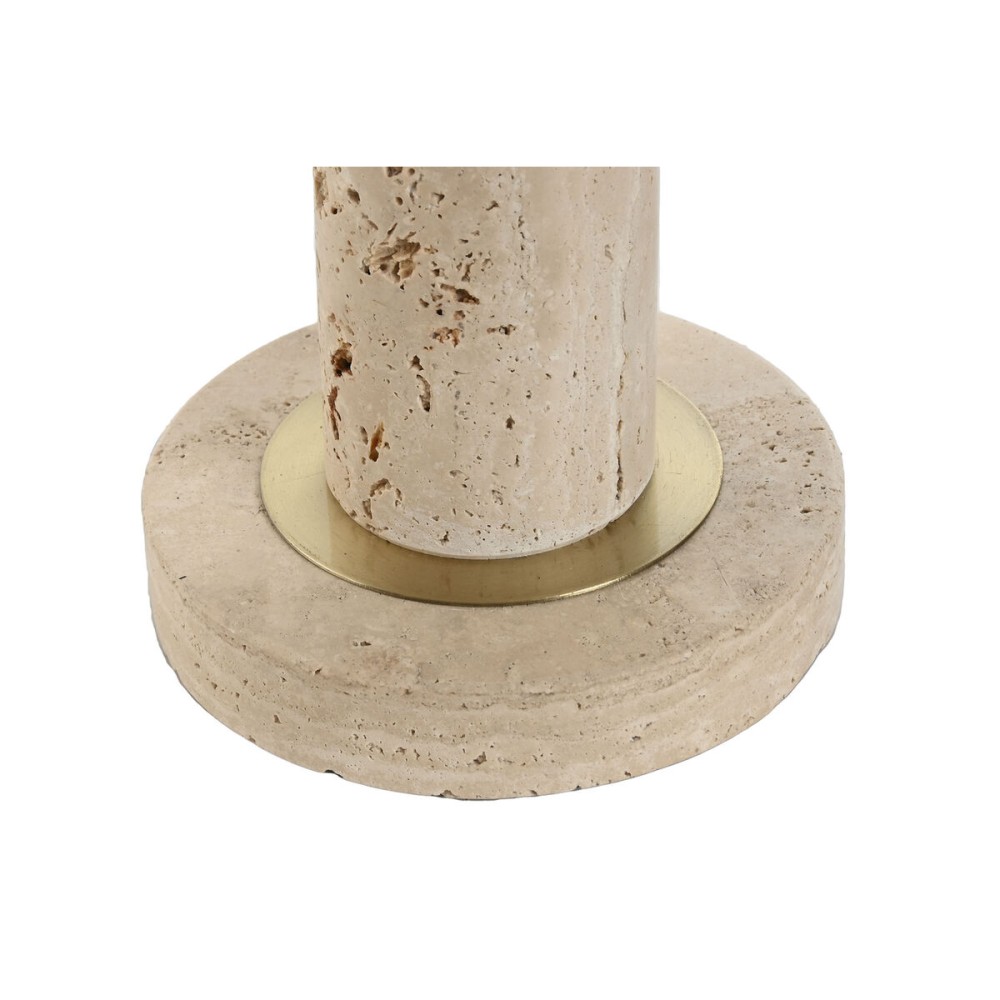 Tischlampe Home ESPRIT Beige Leinen Marmor 35 x 35 x 72 cm