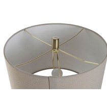 Tischlampe Home ESPRIT Beige Leinen Marmor 35 x 35 x 72 cm