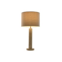 Tischlampe Home ESPRIT Beige Leinen Marmor 35 x 35 x 72 cm