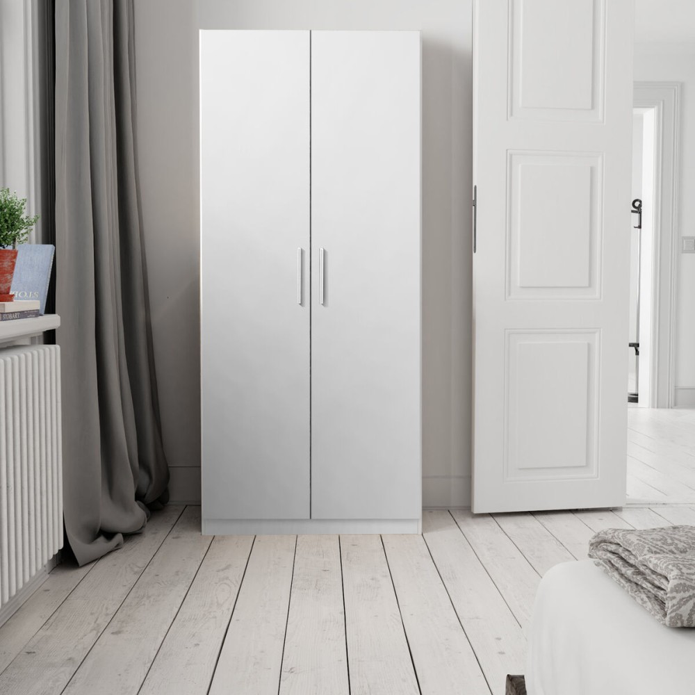 Schuhschrank Alexandra House Living Weiß 59 x 171 x 35 cm 2 Türen 7 Regale