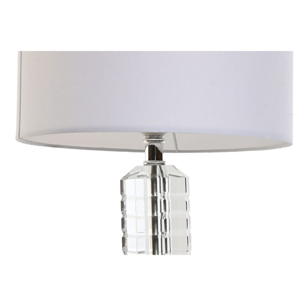 Tischlampe Home ESPRIT Weiß Kristall 50 W 220 V 25 x 25 x 42 cm