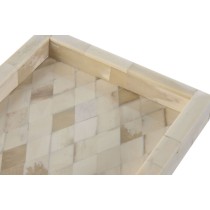 Valet Tray Home ESPRIT Bone Mango wood Colonial 20,5 x 15,5 x 2,8 cm