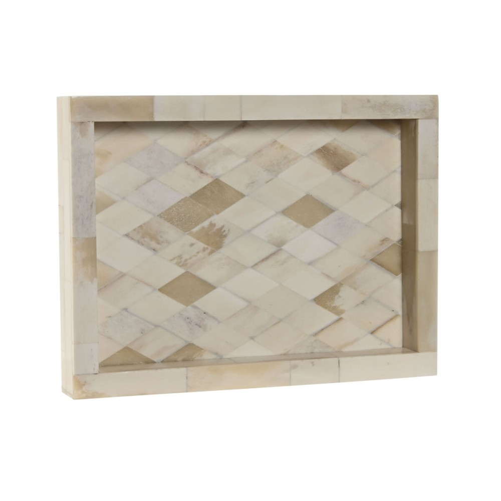Valet Tray Home ESPRIT Bone Mango wood Colonial 20,5 x 15,5 x 2,8 cm