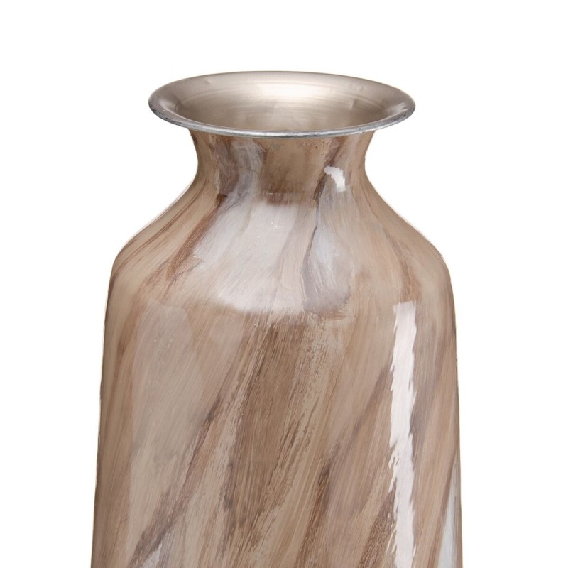 Vase Beige Iron 28 x 28 x 84 cm