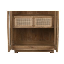Display Stand Home ESPRIT Crystal Teak 80 x 45 x 190 cm