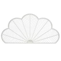 Tête de lit Home ESPRIT Blanc Bambou Rotin 160 x 2,5 x 81 cm