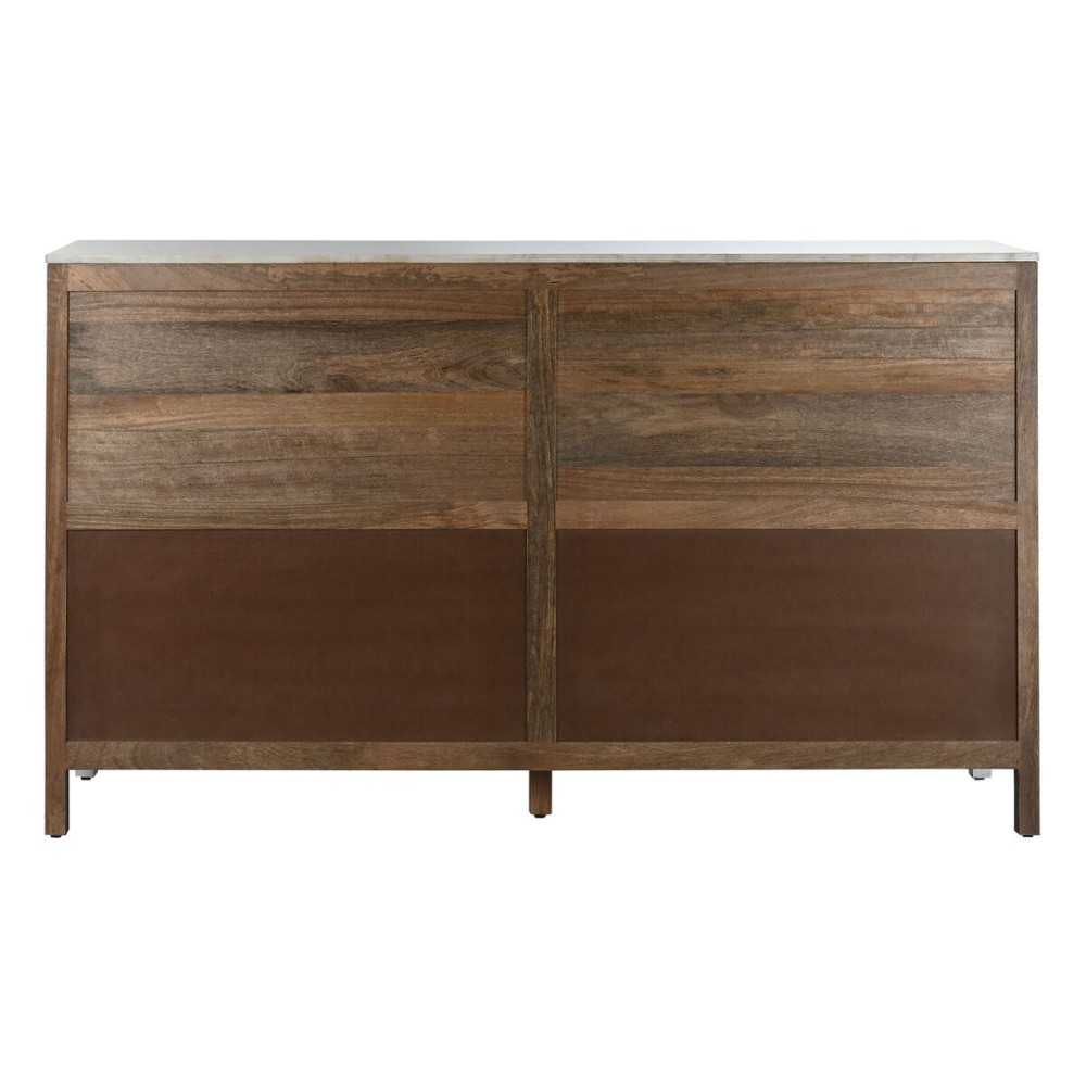 Buffet Home ESPRIT Blanc Verre Bois de manguier 175 x 45,2 x 105 cm