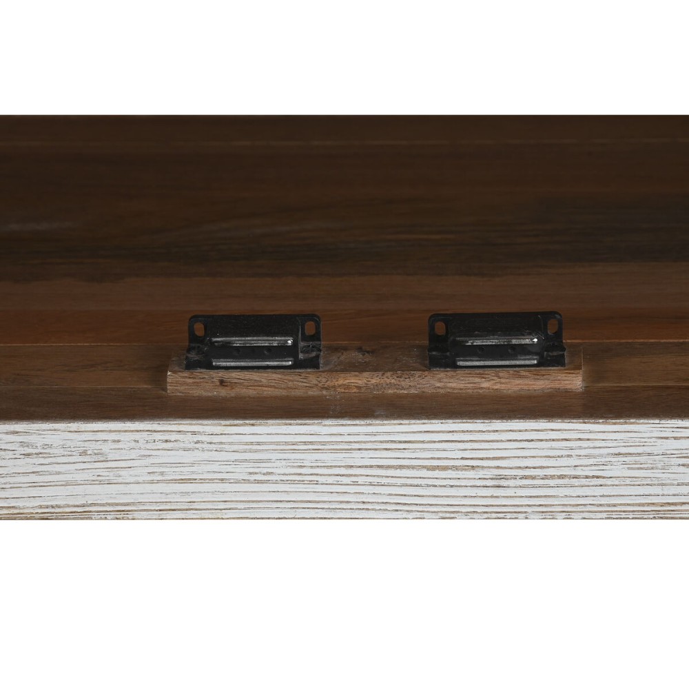 Buffet Home ESPRIT Blanc Verre Bois de manguier 175 x 45,2 x 105 cm