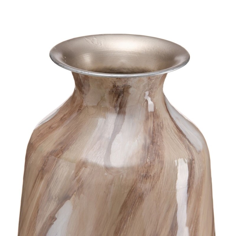 Vase Beige Eisen 28 x 28 x 68 cm