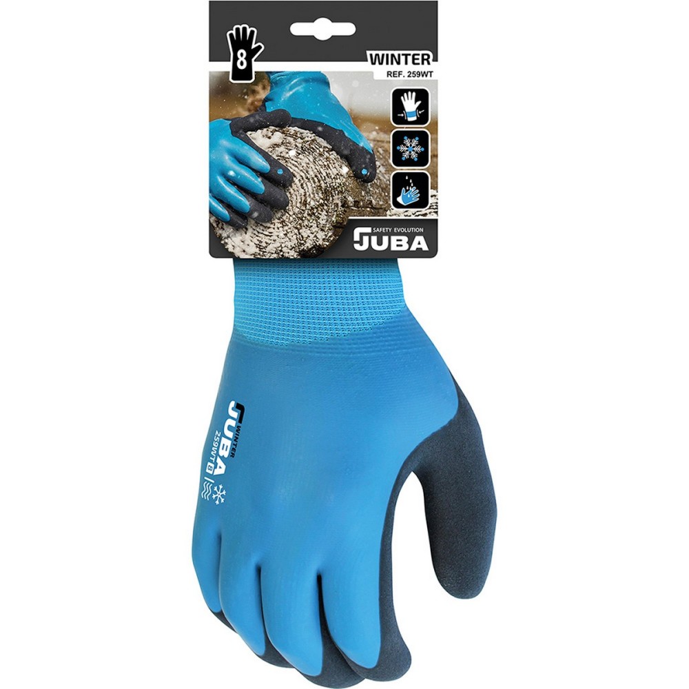 Work Gloves JUBA Blue Nitrile Cold