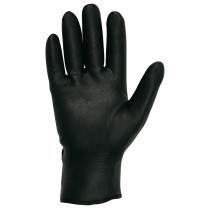 Gants de travail JUBA Doublure Polaire Nitrile Chaud Noir