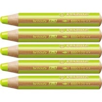 Buntstifte Stabilo Woody grün 3 in 1 (5 Stück)