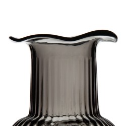 Vase Grey Glass 11,8 x 11,8 x 19 cm