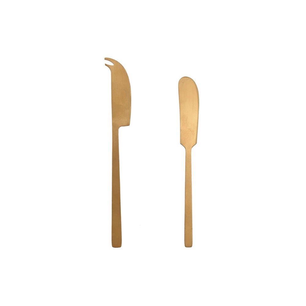 Cheese board Home ESPRIT Stainless steel Acacia 38 x 20 x 1,5 cm (3 Pieces)