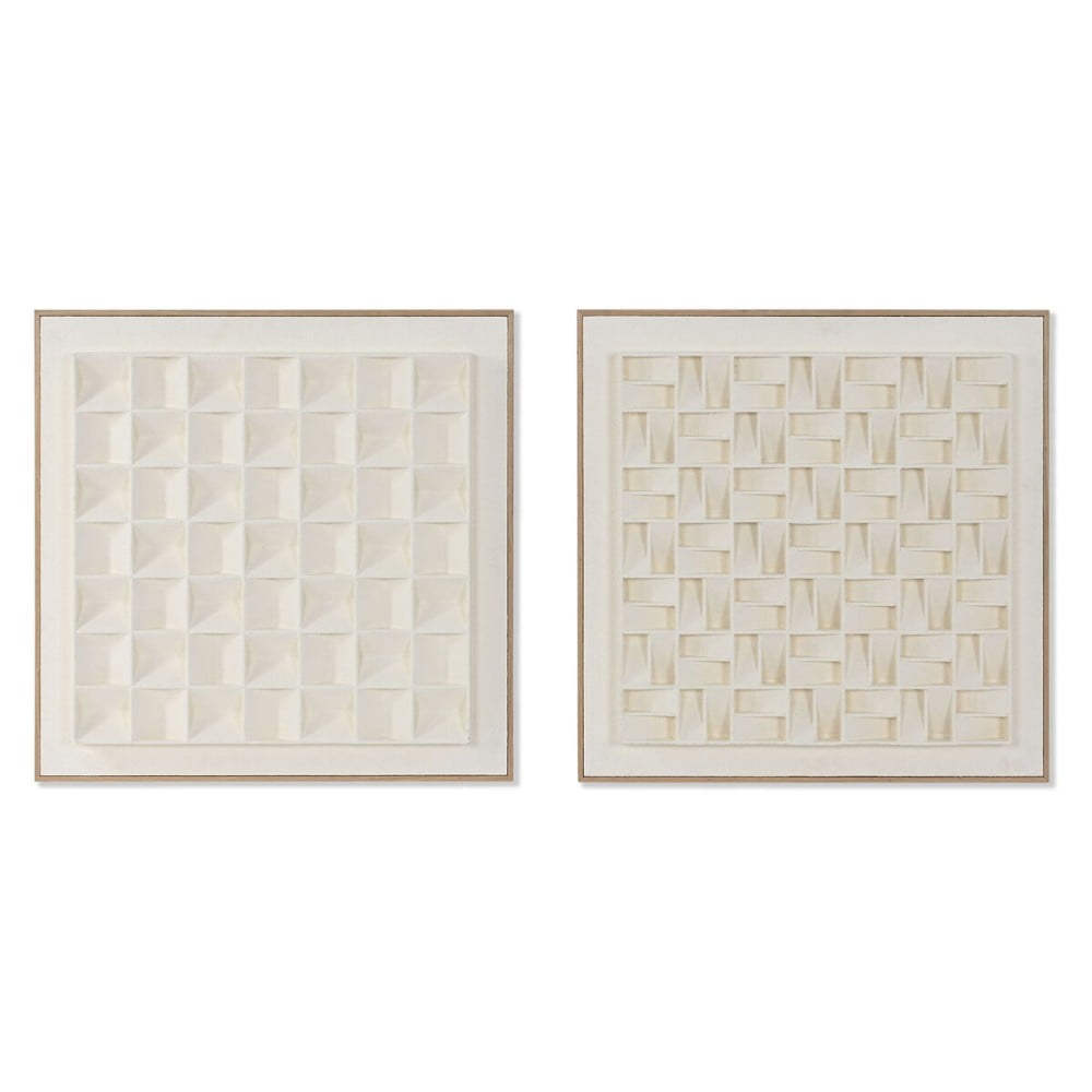 Bild 3D Home ESPRIT Gips Holz MDF 60 x 7 x 60 cm