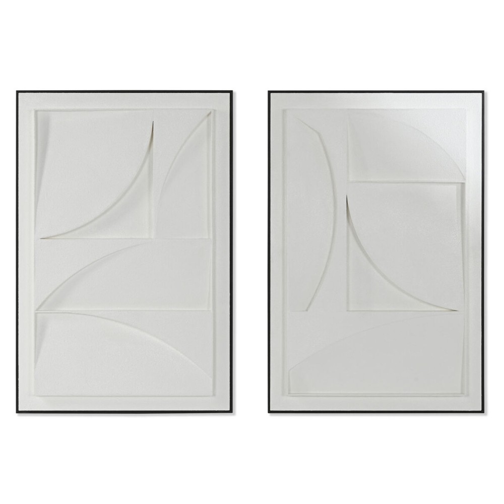 Cadre 3D Home ESPRIT Plâtre Bois MDF 60 x 6,5 x 90 cm