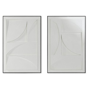 Cadre 3D Home ESPRIT Plâtre Bois MDF 60 x 6,5 x 90 cm
