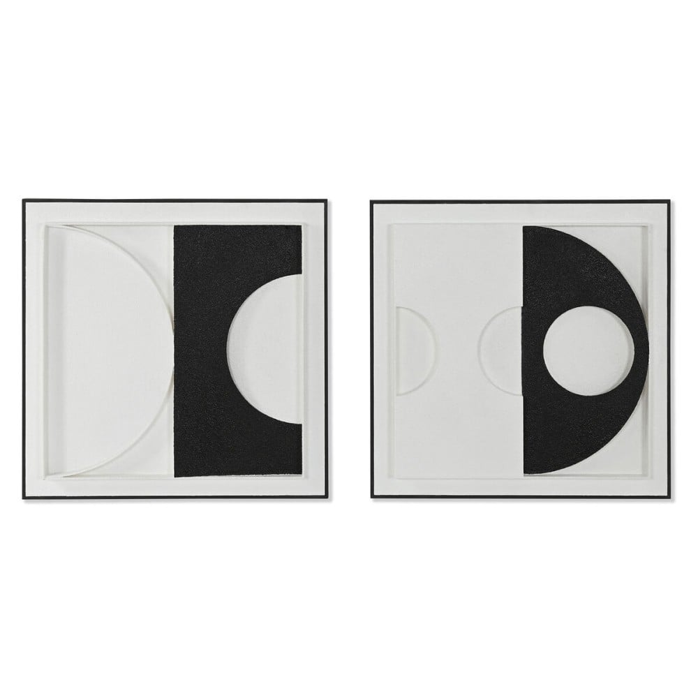 Bild 3D Home ESPRIT Gips Holz MDF 60 x 6,5 x 60 cm