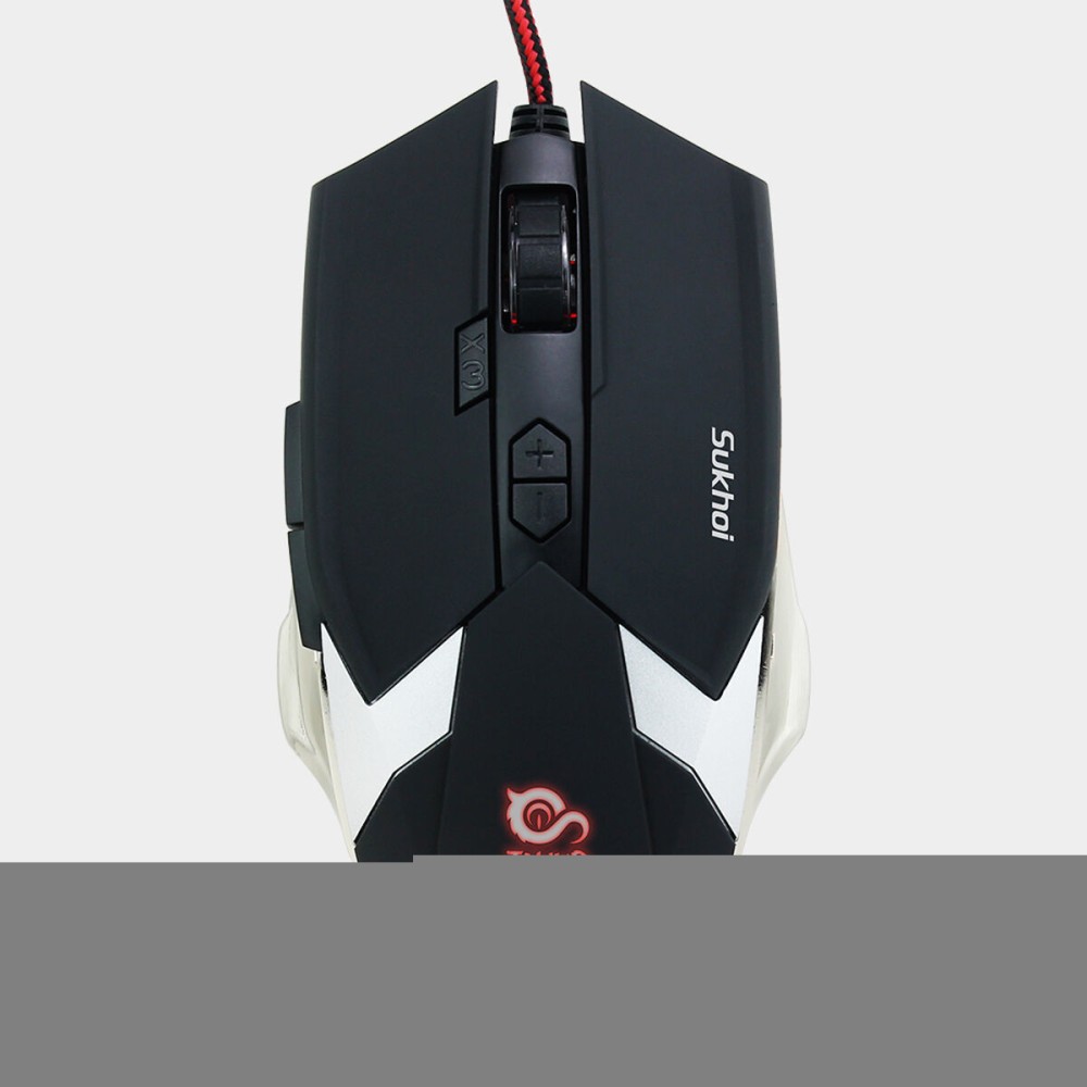 Mouse Talius Sukhoi 2500DPI 8 botones Black 2500 dpi