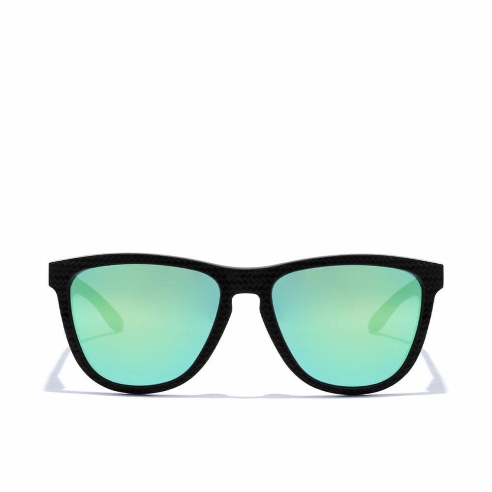 Lunettes de soleil polarisées Hawkers One Raw Carbon Fiber Noir Vert émeraude (Ø 55,7 mm)