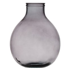 Vase Grau Recyceltes Glas 37 x 37 x 46 cm