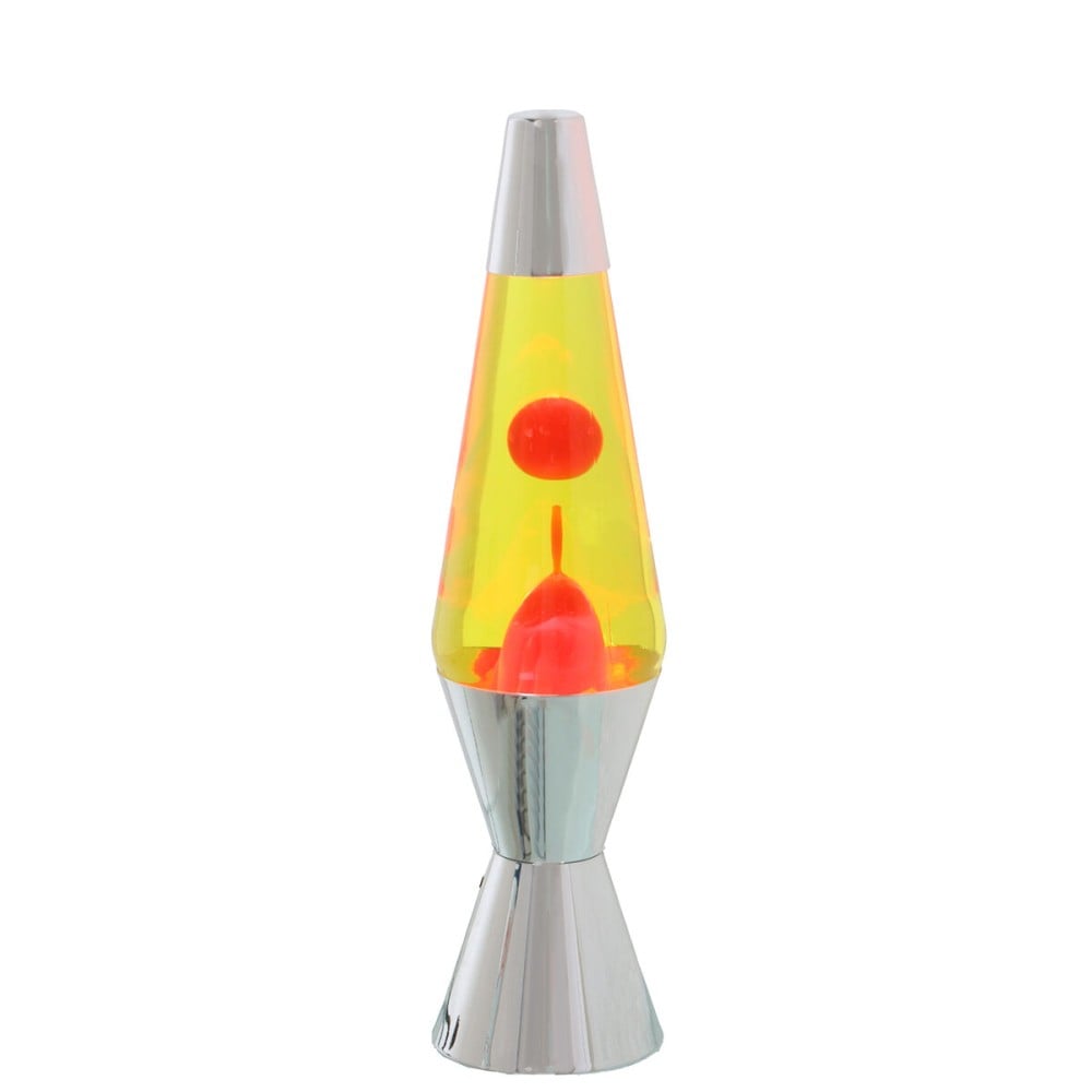 Lava-Lampe Alexandra House Living Gelb Rosa Metall 9 x 37 x 9 cm