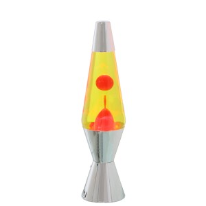 Lava-Lampe Alexandra House Living Gelb Rosa Metall 9 x 37 x 9 cm