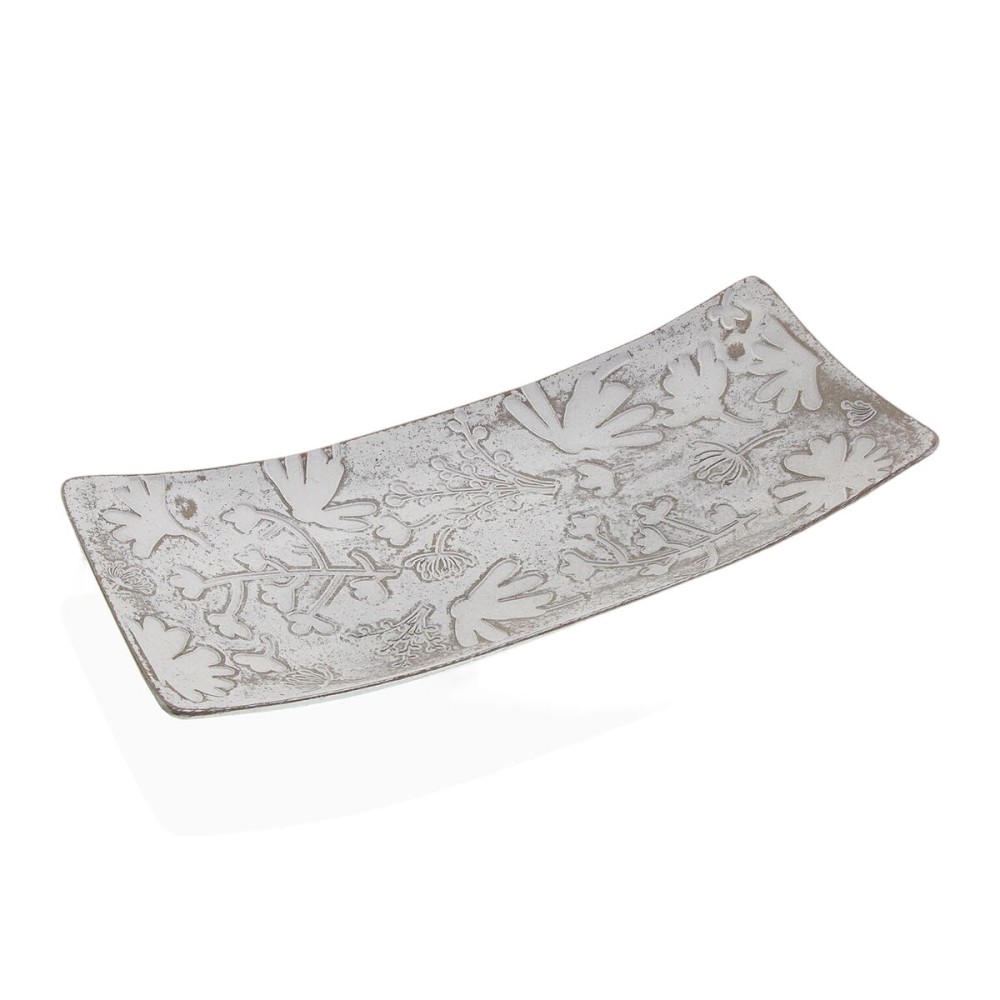 Centerpiece Versa White MDF Wood 16 x 4,5 x 38,5 cm Flowers