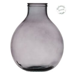 Vase Grau Recyceltes Glas 37 x 37 x 46 cm