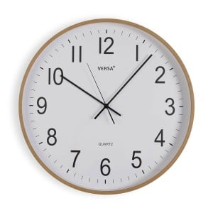 Wall Clock Versa Plastic Quartz MDF Wood 5,2 x 50 x 50 cm