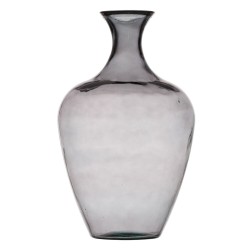 Vase Grey recycled glass 40 x 40 x 65 cm