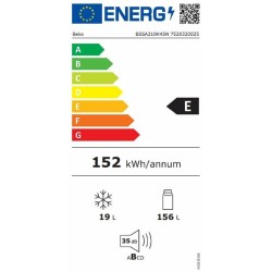 Kühl-Gefrierkombination BEKO BSSA210K4SN Weiß