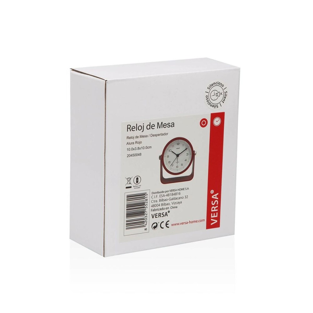 Horloge de table Versa Alura Rouge